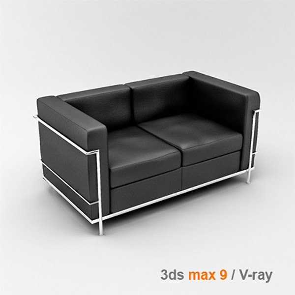 3d le corbusier lc2 2 - chair 2 05 by lajhar